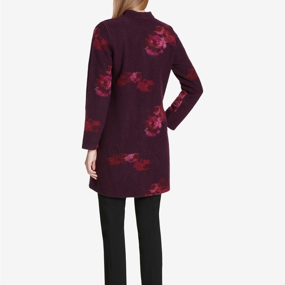 NWT! Calvin Klein Printed Boiled Wool Jacket - Picture 2 of 5